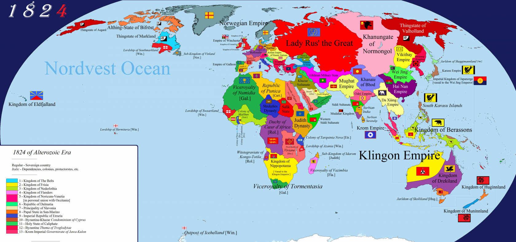 США на мировой карте.